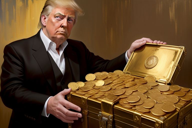 trump with some gold